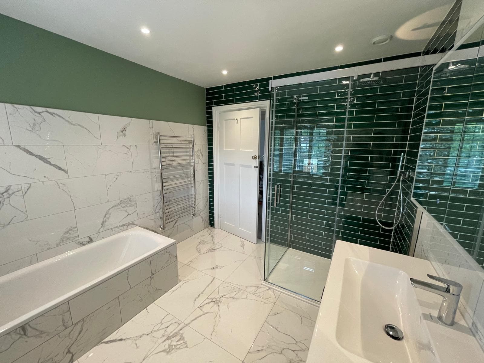 Artisan Company completed bathroom installation